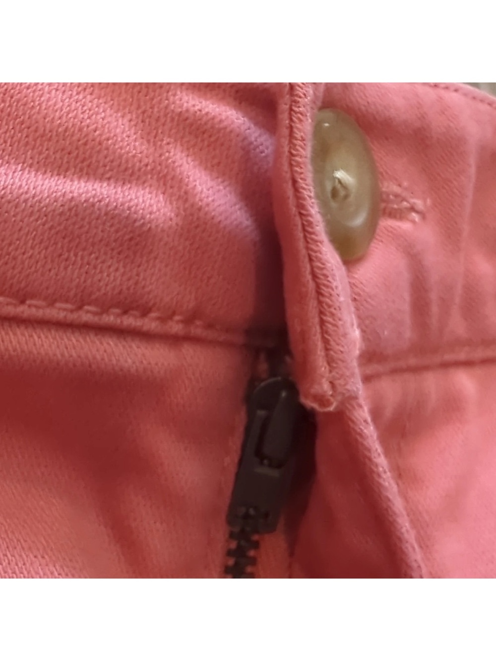 L.L.Bean Women’s Pink Chino Shorts Size 18 Reg 9" Inseam Stretch Pockets Y2K - Picture 3 of 10